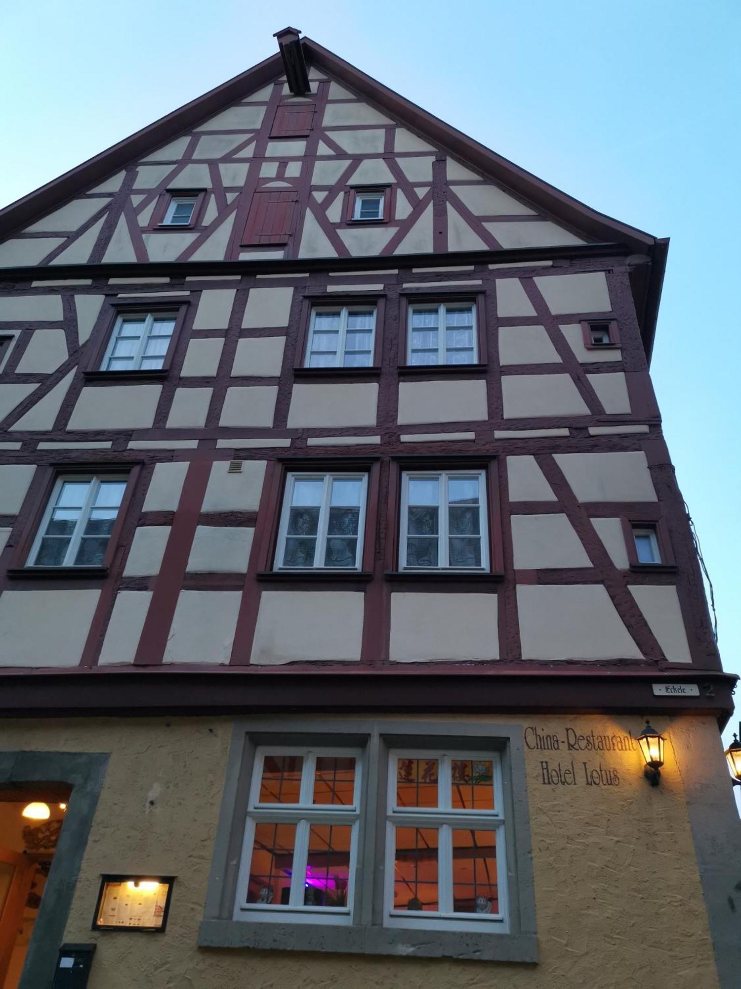 China Restaurant Hotel Lotus Rothenburg ob der Tauber Buitenkant foto
