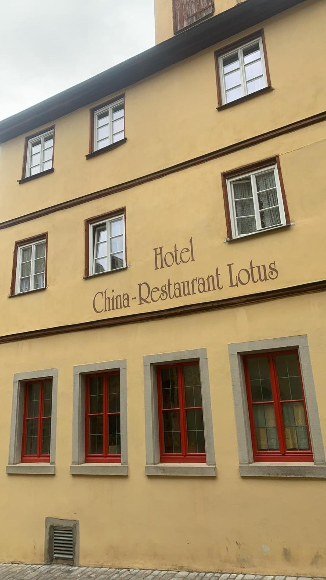 China Restaurant Hotel Lotus Rothenburg ob der Tauber Buitenkant foto