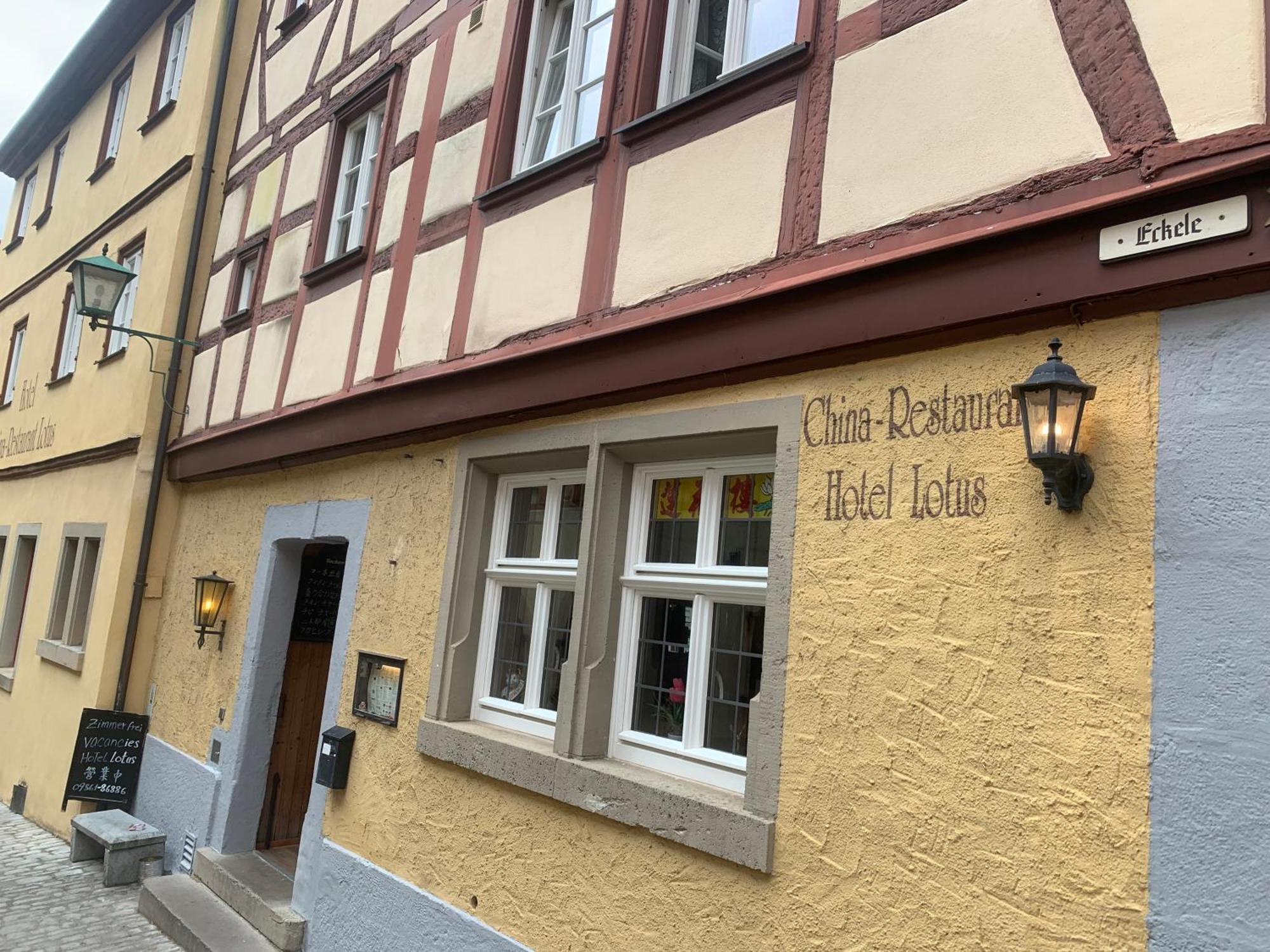 China Restaurant Hotel Lotus Rothenburg ob der Tauber Buitenkant foto